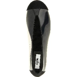 Black Pvc Ballet Flats