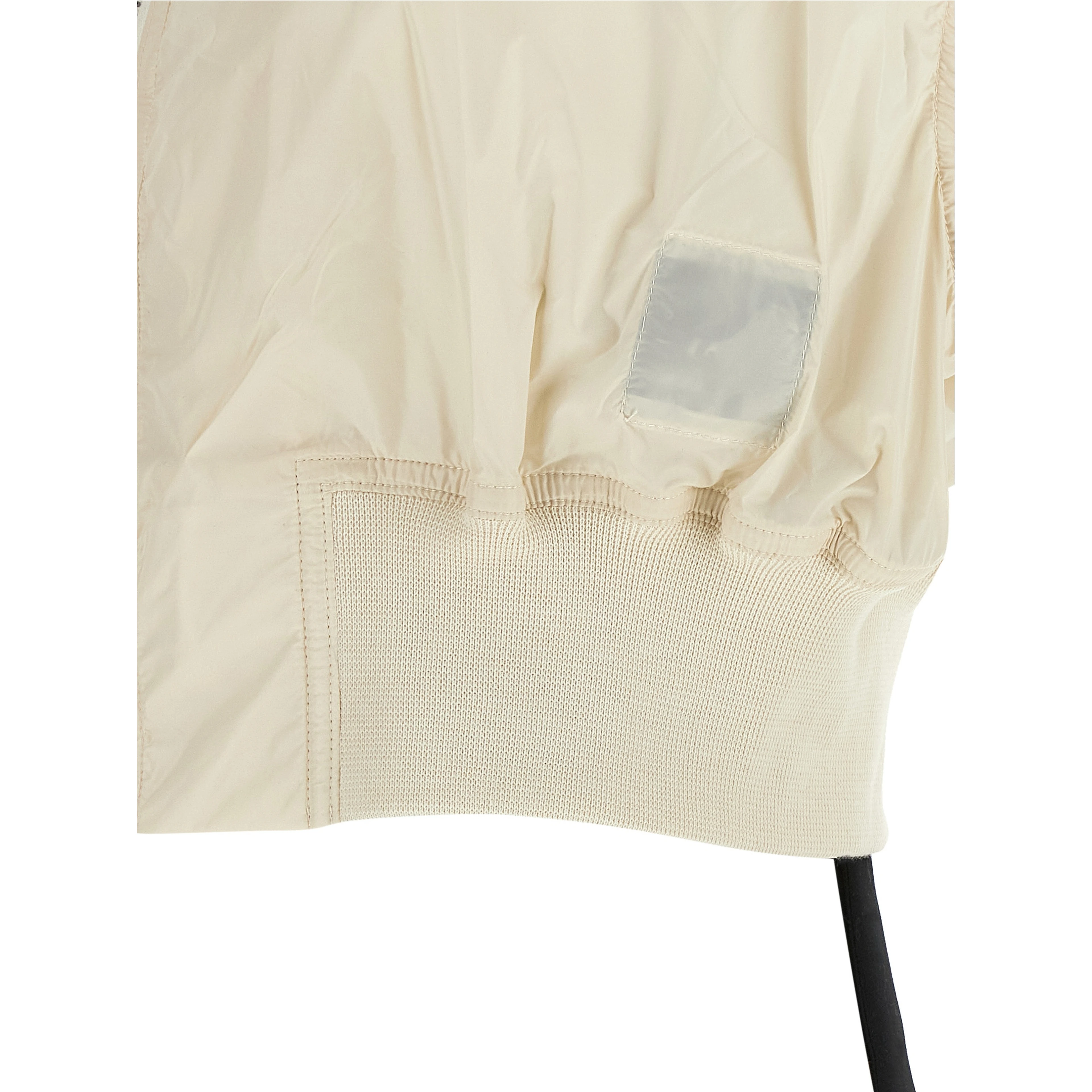 Beige Nylon Sleeveless Jacket