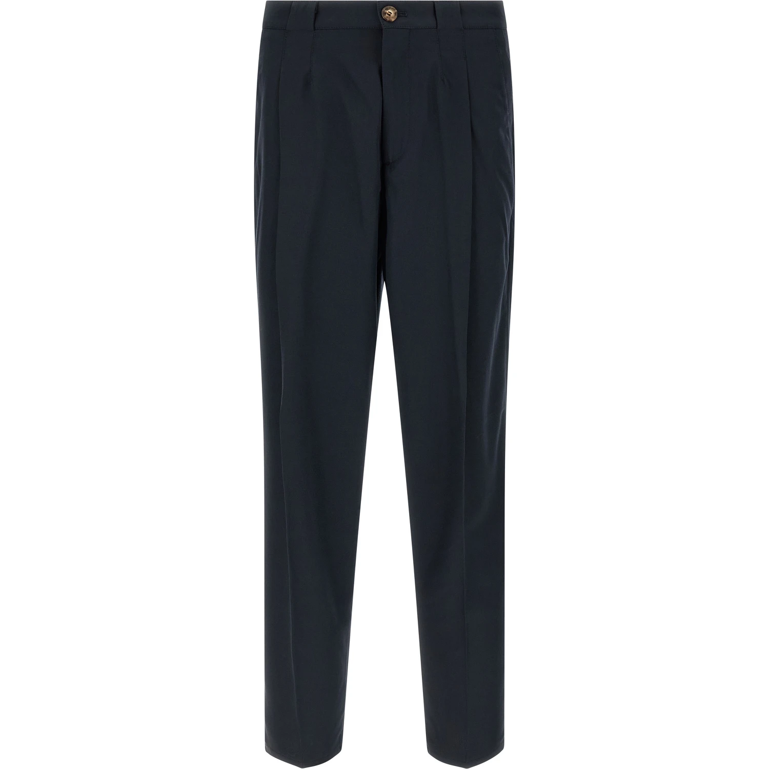 Blue Cotton Chino Pants