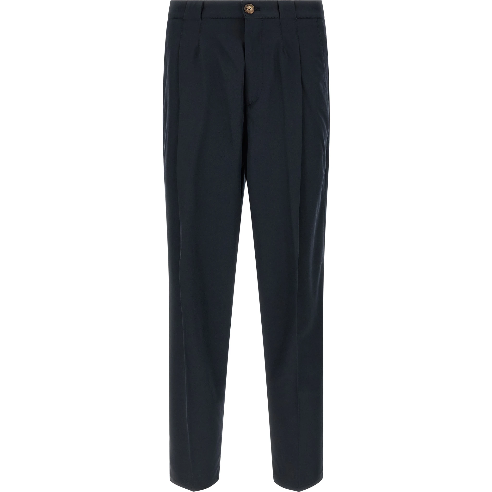 Blue Cotton Chino Pants
