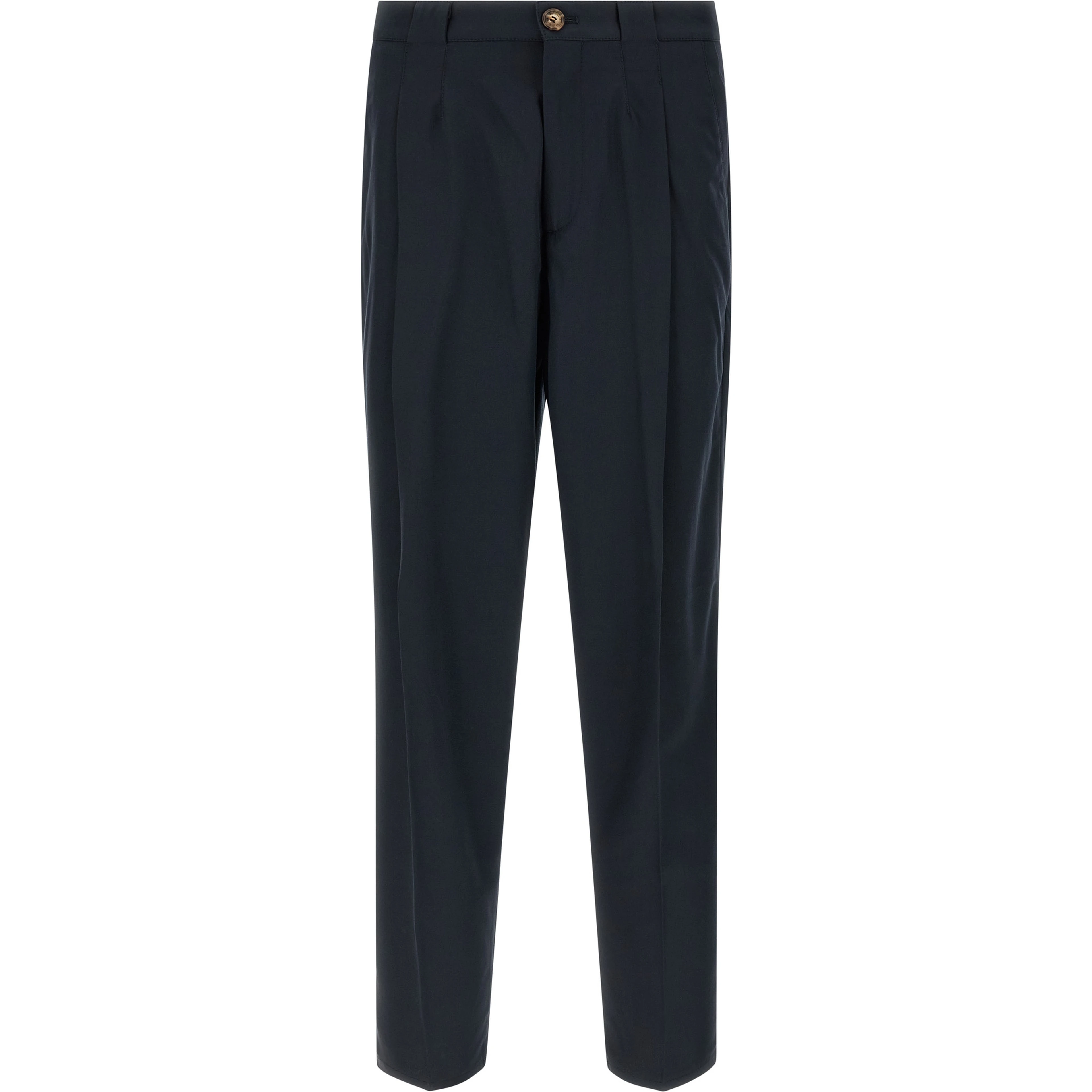 Blue Cotton Chino Pants