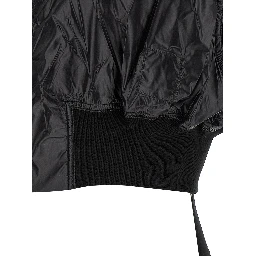 Black Nylon Sleeveless Jacket