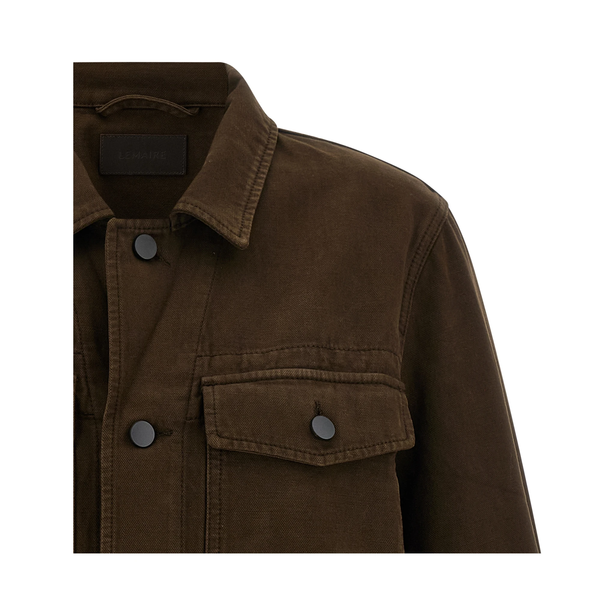 Brown Cotton Denim Jacket