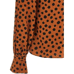 Orange Silk Blouse