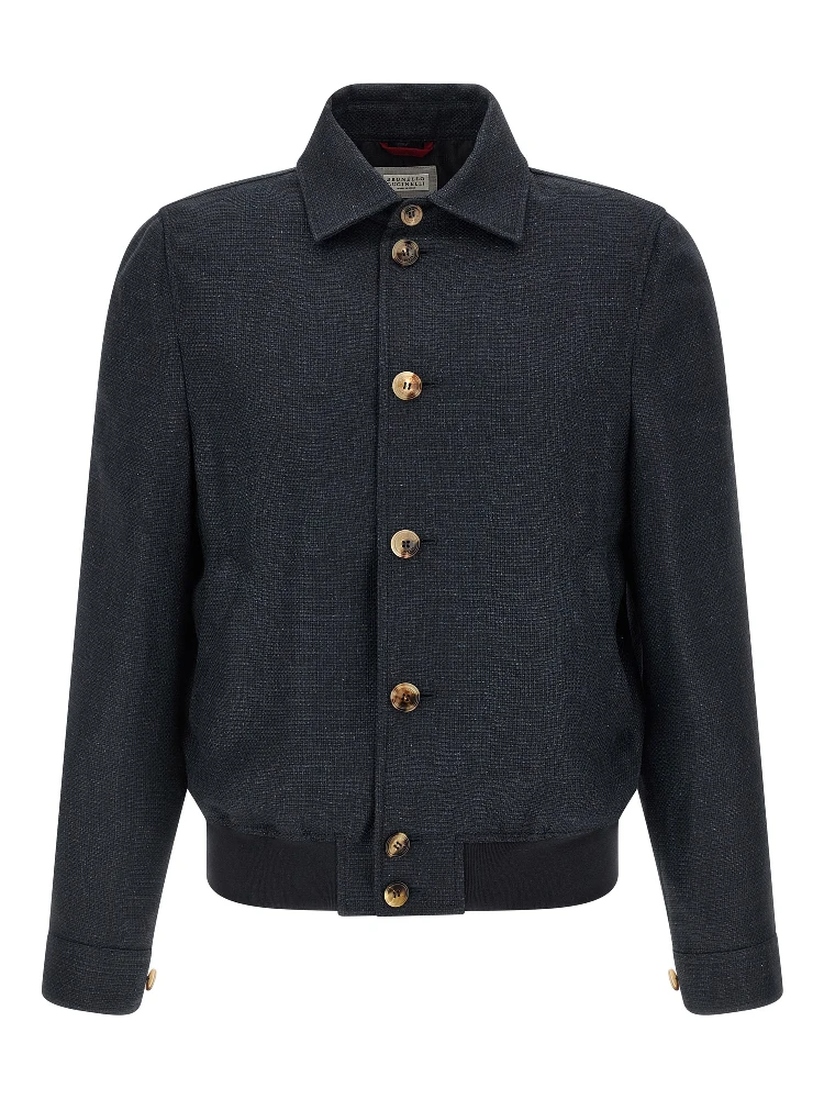 Blue Sisal Biker Jacket