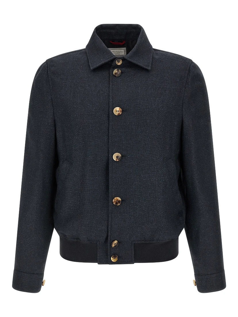 Blue Sisal Biker Jacket