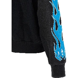 Black Cotton Sweatshirt