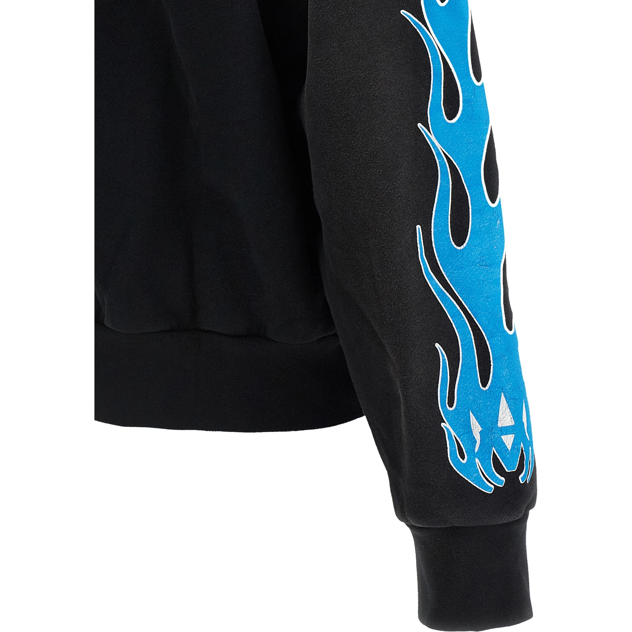 Black Cotton Sweatshirt