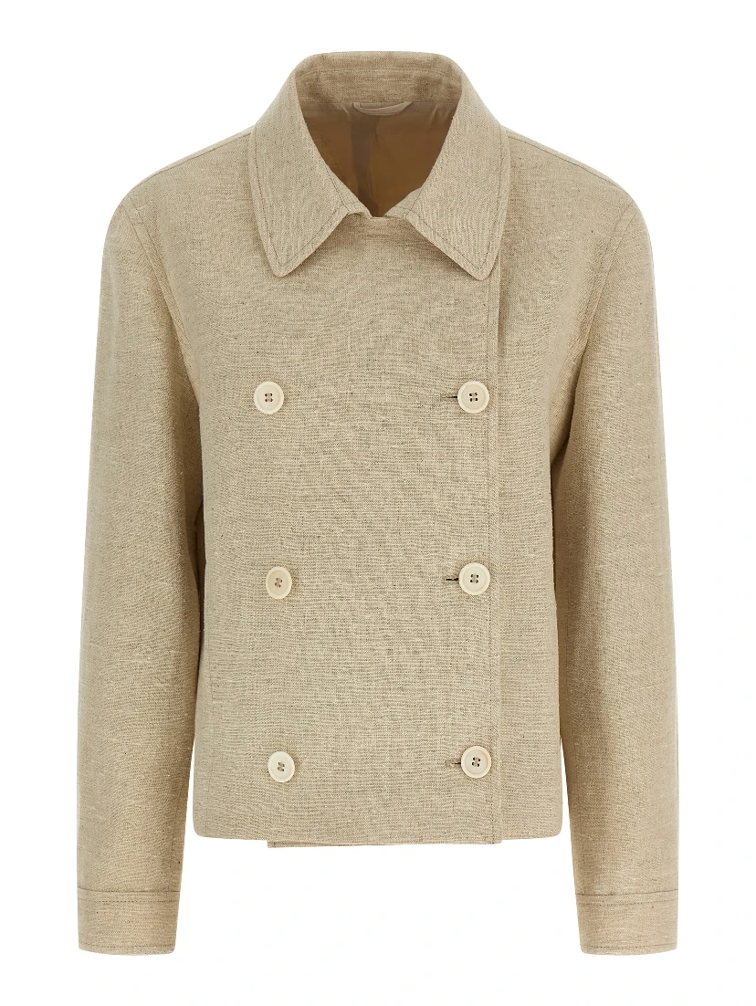 Beige Linen Jacket