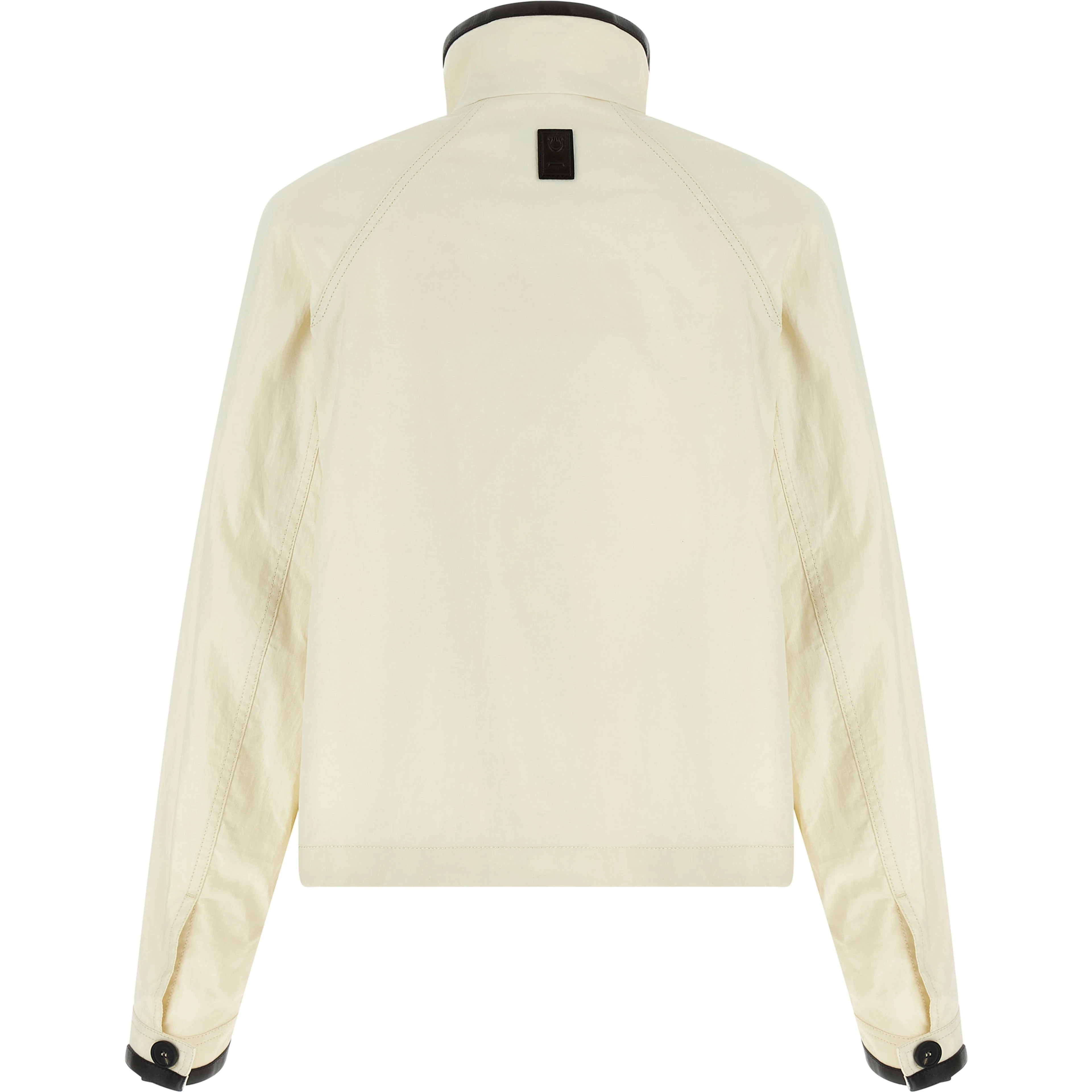White Linen Full-Length Jacket