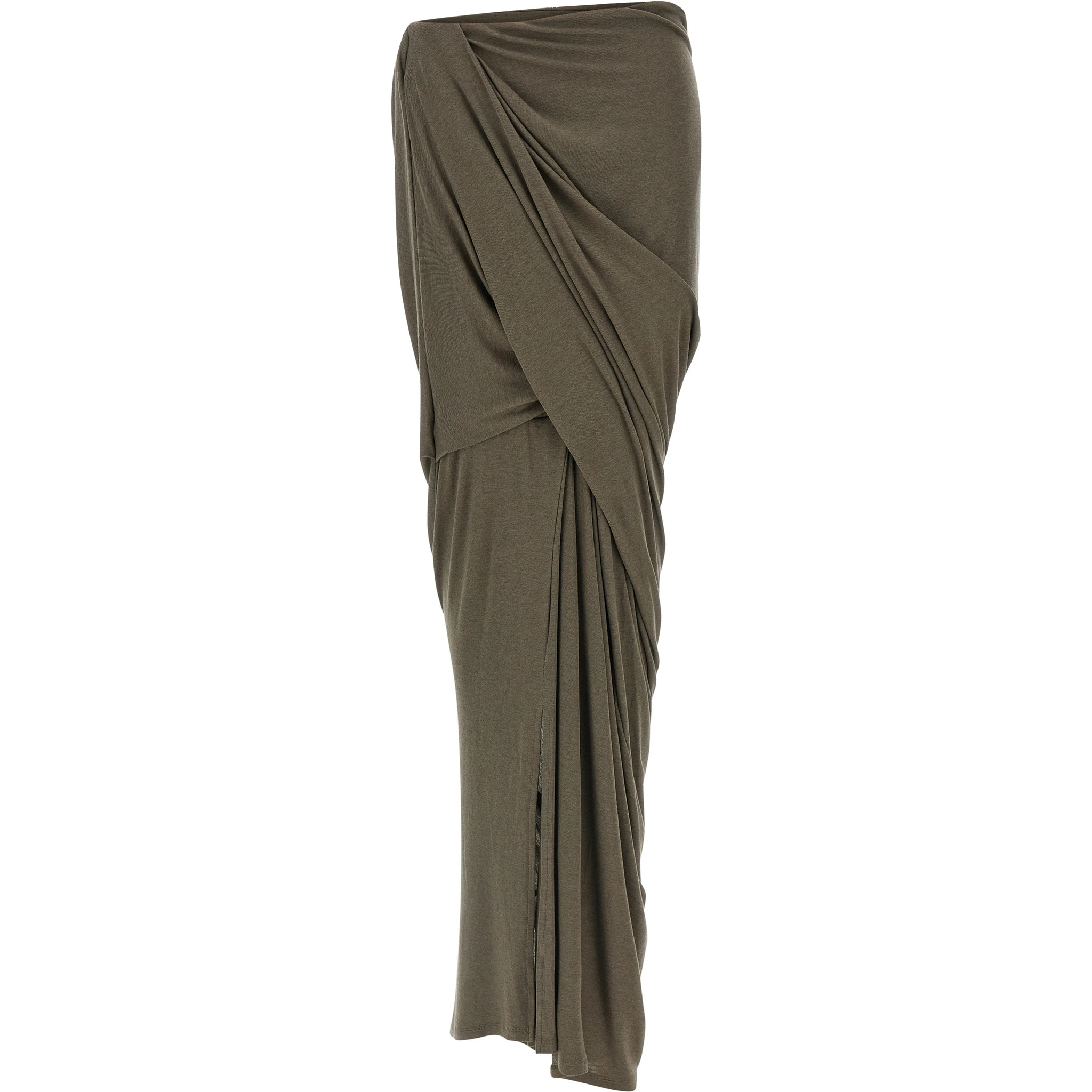 Gray Tencel Mini Skirt