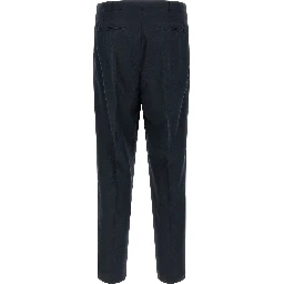 Blue Cotton Chino Pants