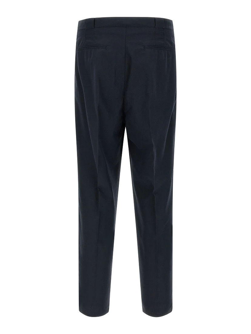Blue Cotton Chino Pants