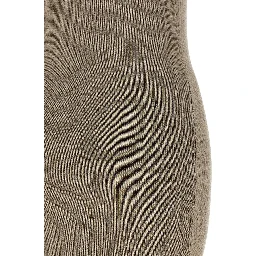 Beige Cotton Midi Dress