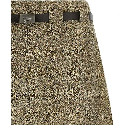 Multicolor Linen Long Skirt