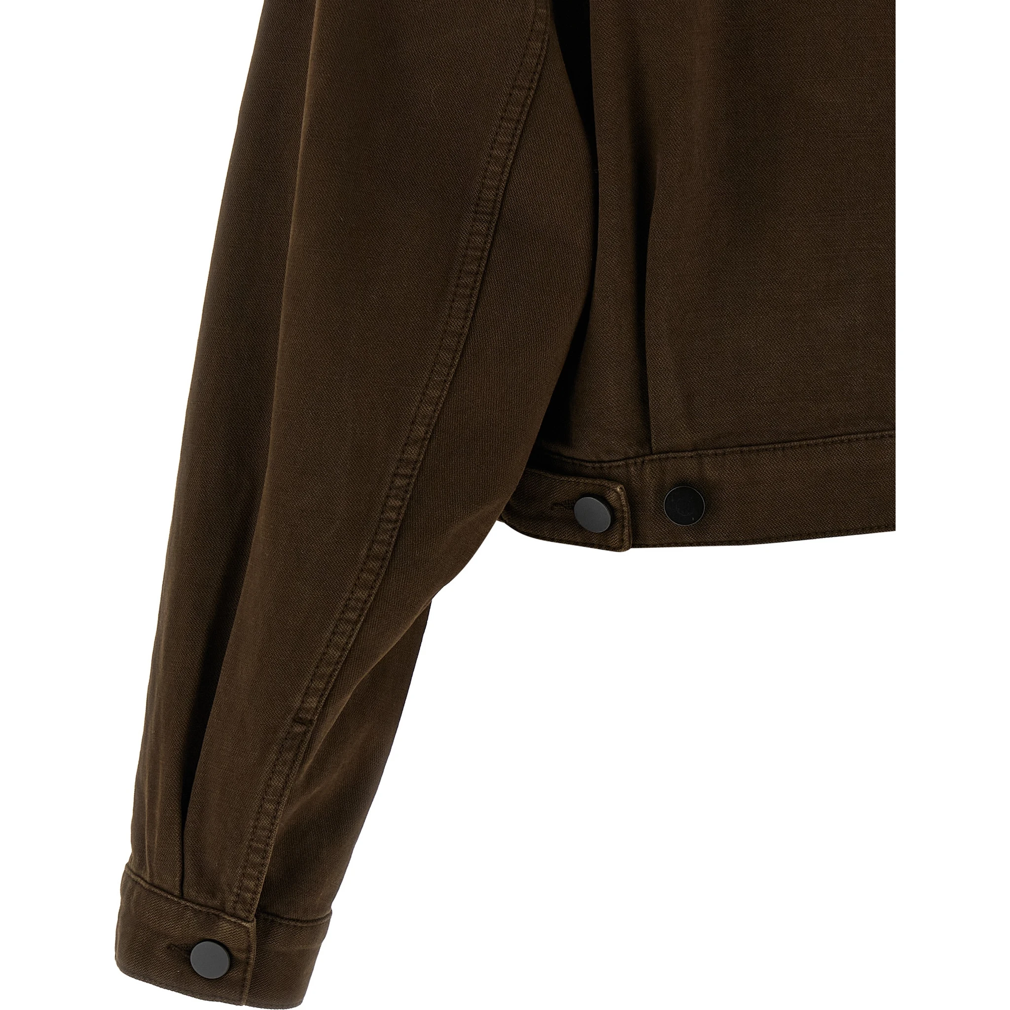 Brown Cotton Denim Jacket