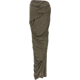 Gray Tencel Mini Skirt