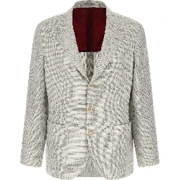White Linen Blazer