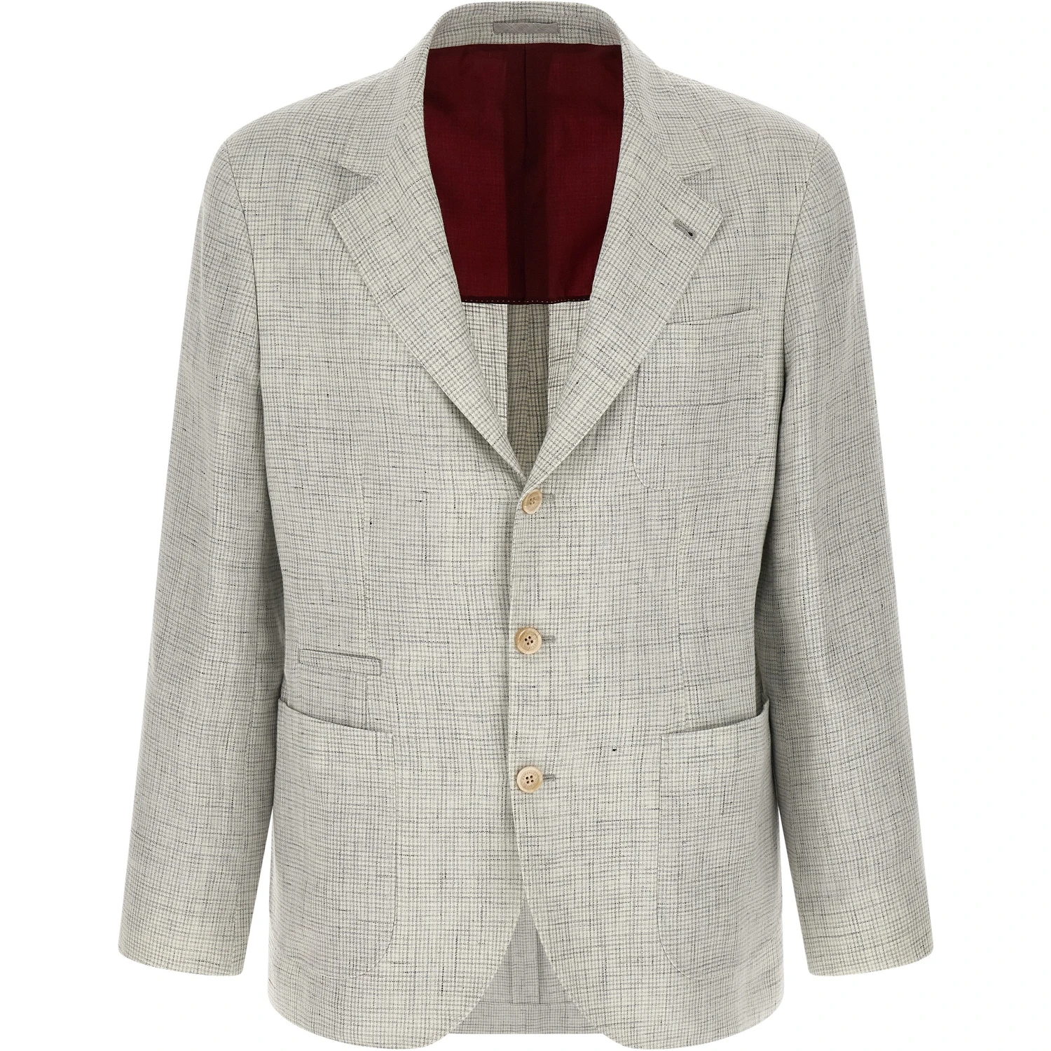 White Linen Blazer