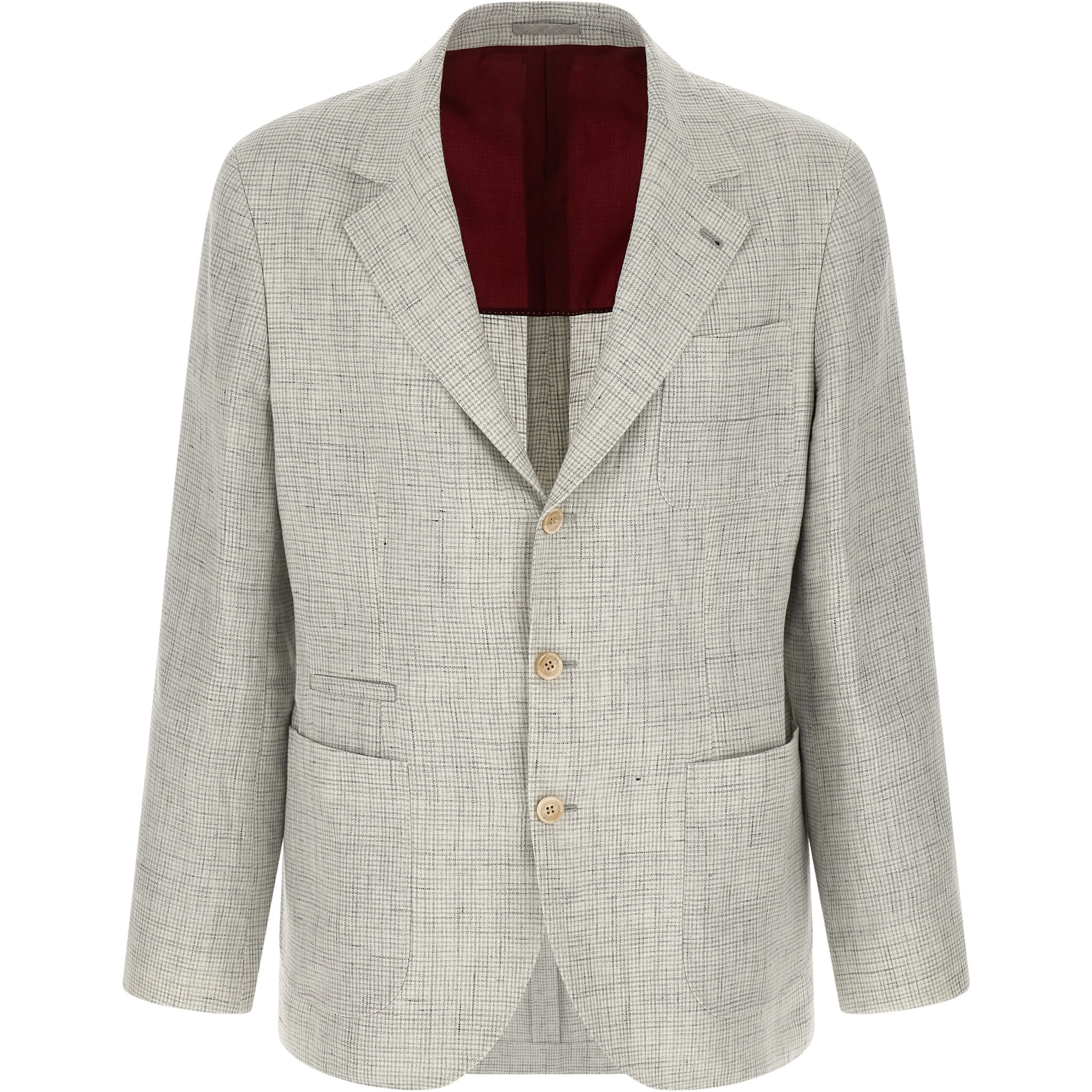 White Linen Blazer