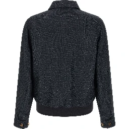 Blue Sisal Biker Jacket