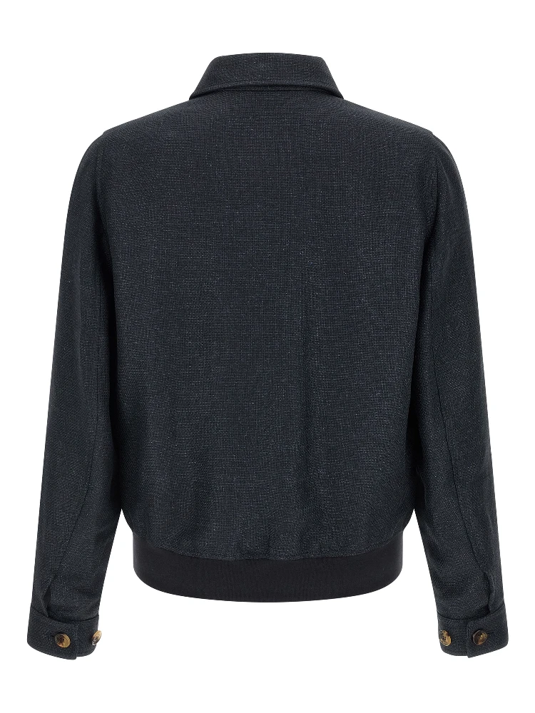 Blue Sisal Biker Jacket alternative