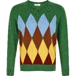 Bicolor Cotton Cardigan