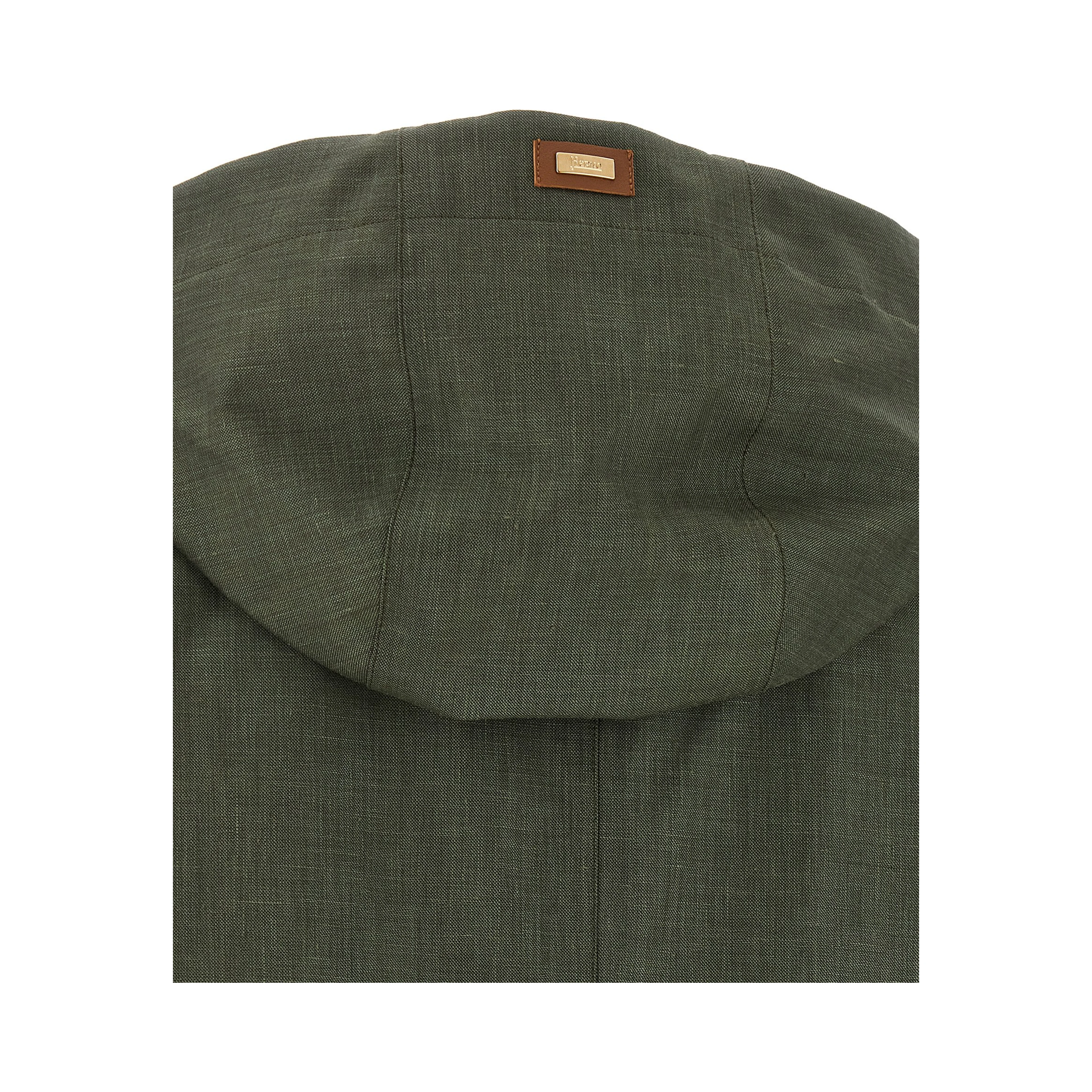 Bicolor Linen Coat