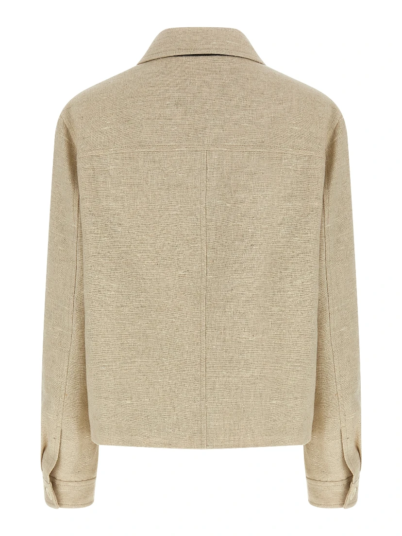 Beige Linen Jacket