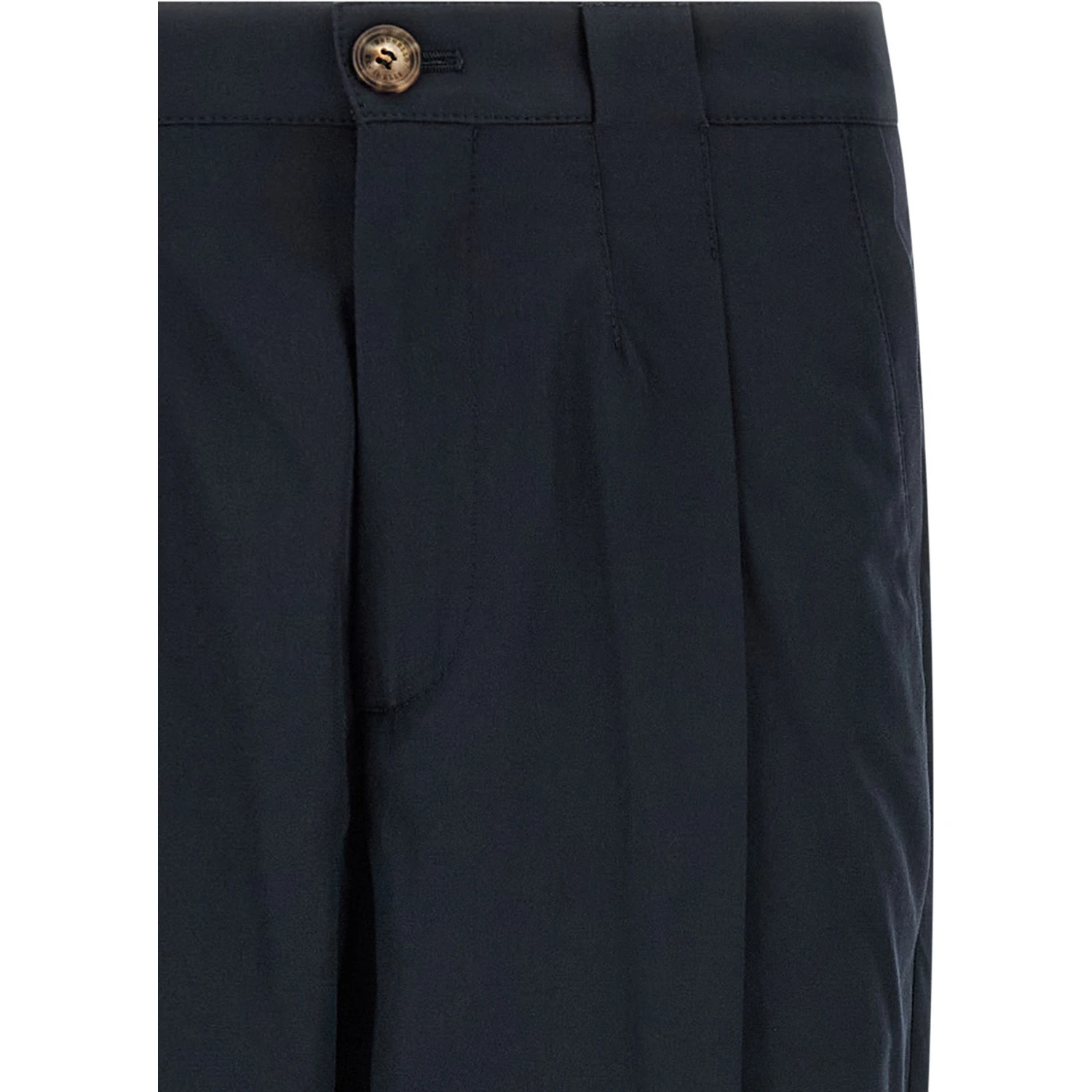 Blue Cotton Chino Pants