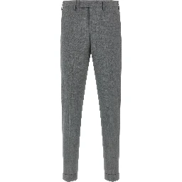 Gray Virgin Wool Dress Pants