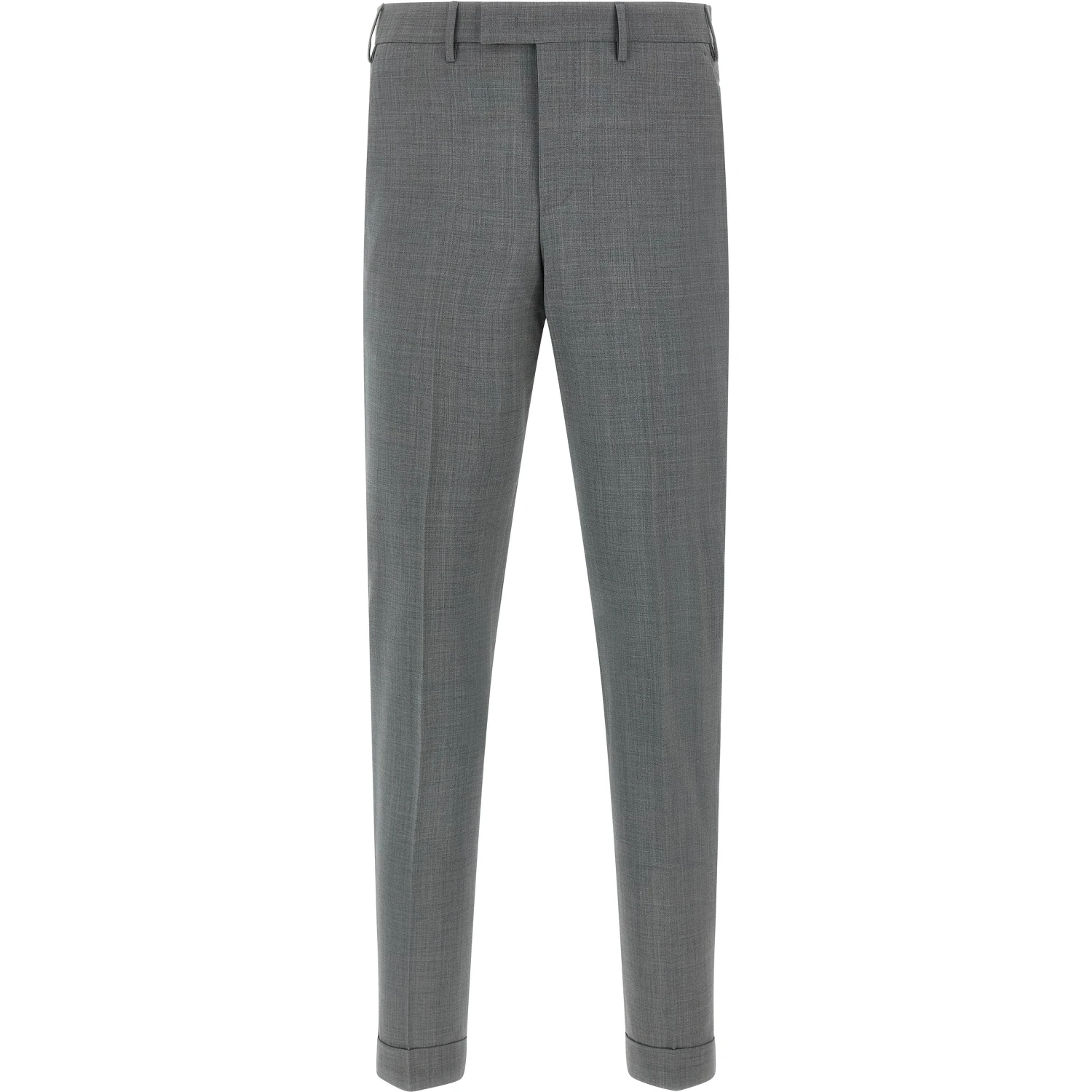 Gray Virgin Wool Dress Pants