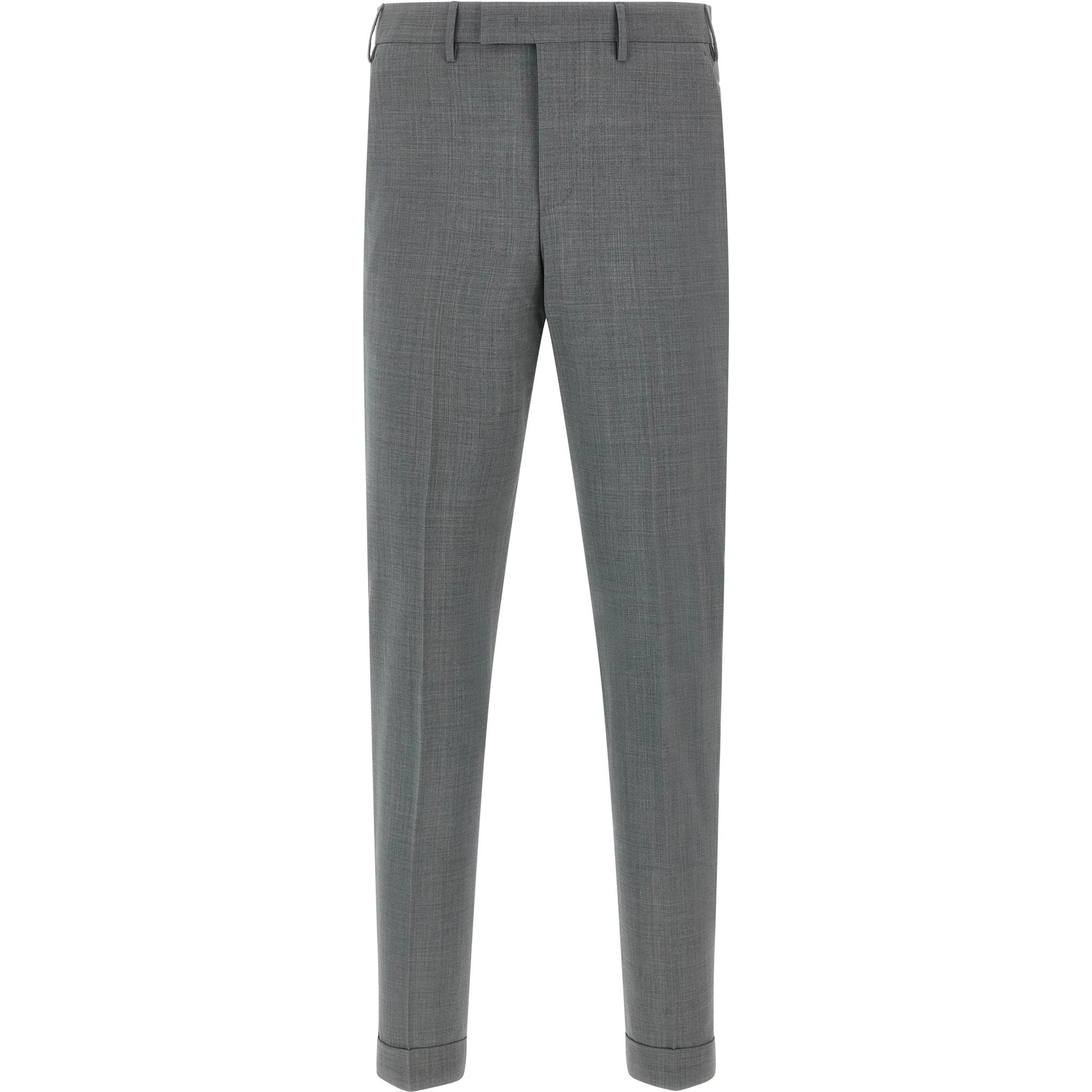 Gray Virgin Wool Dress Pants