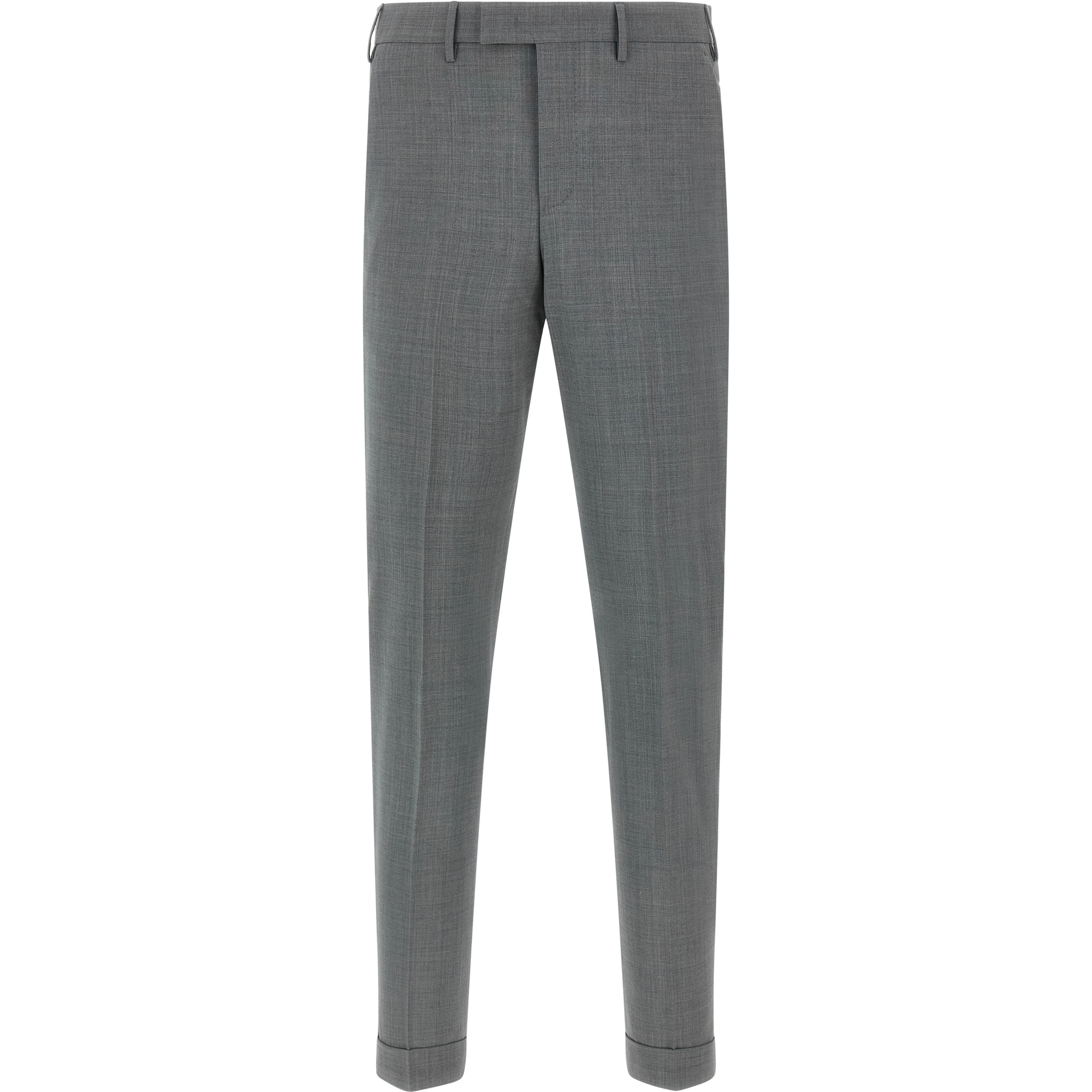 Gray Virgin Wool Dress Pants