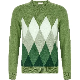 Bicolor Cotton Cardigan