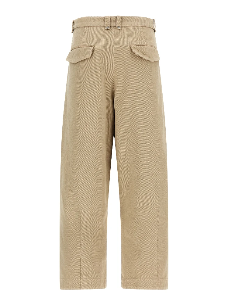 Beige Cotton Casual Pants alternative
