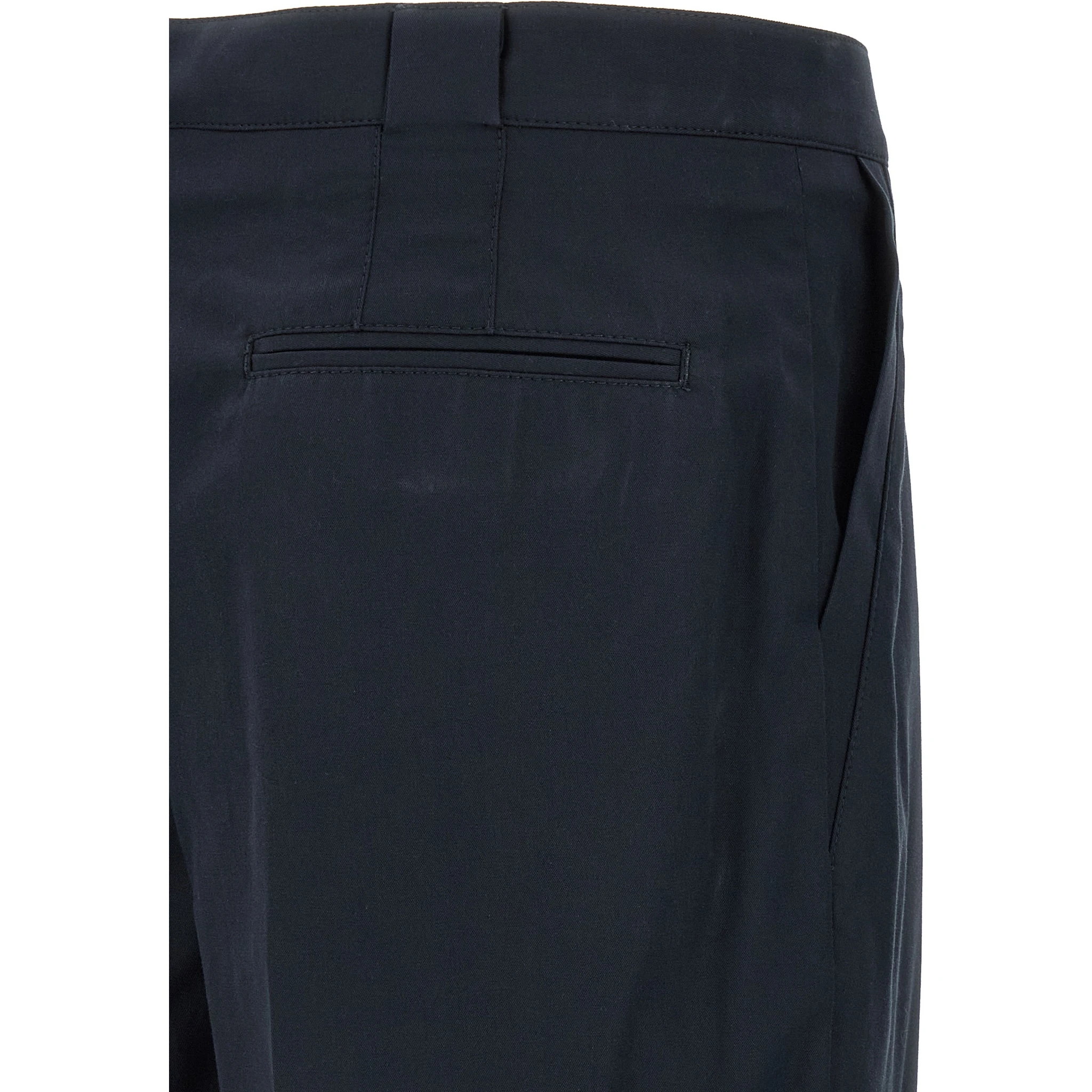Blue Cotton Chino Pants
