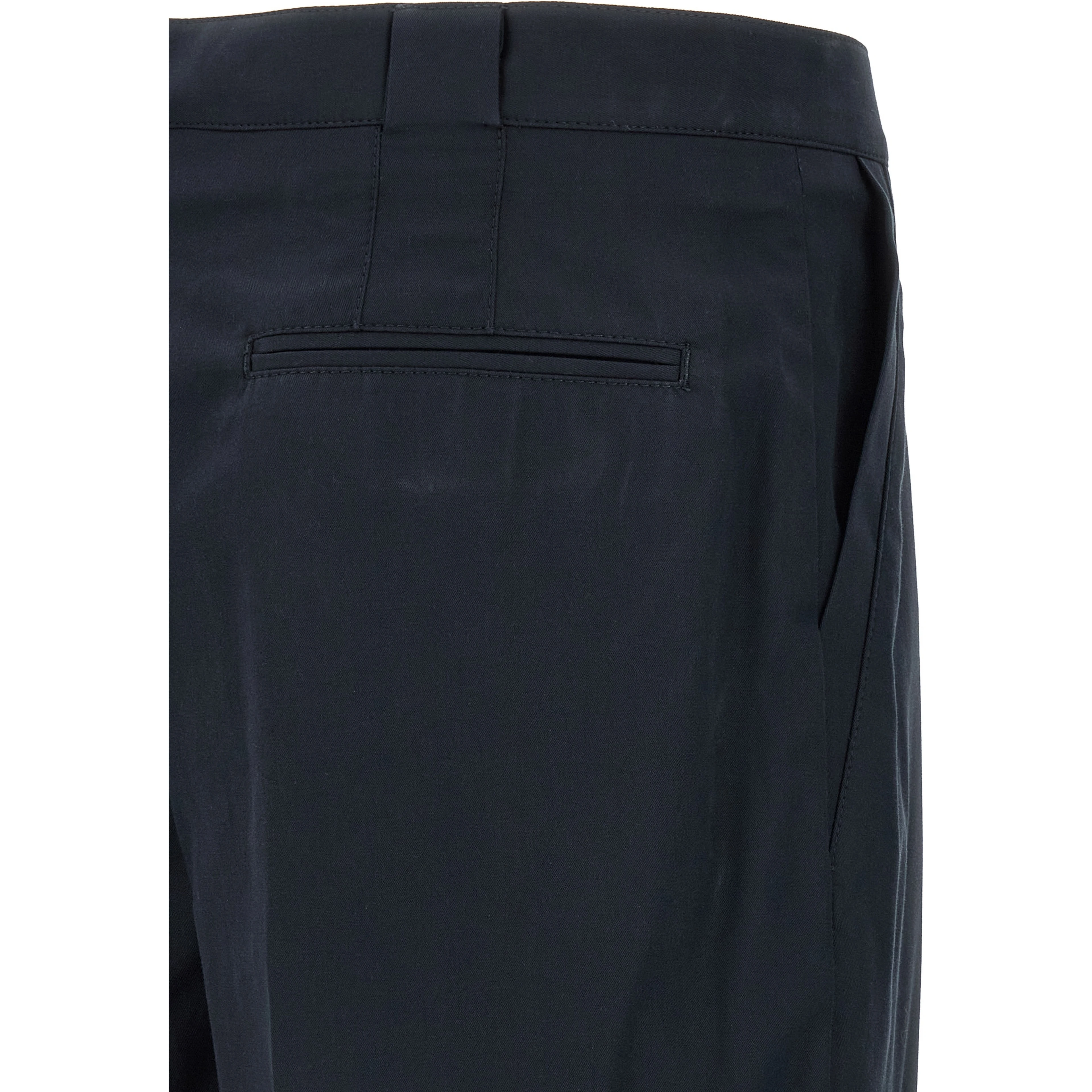 Blue Cotton Chino Pants