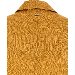 Bicolor Linen Sleeveless Jacket