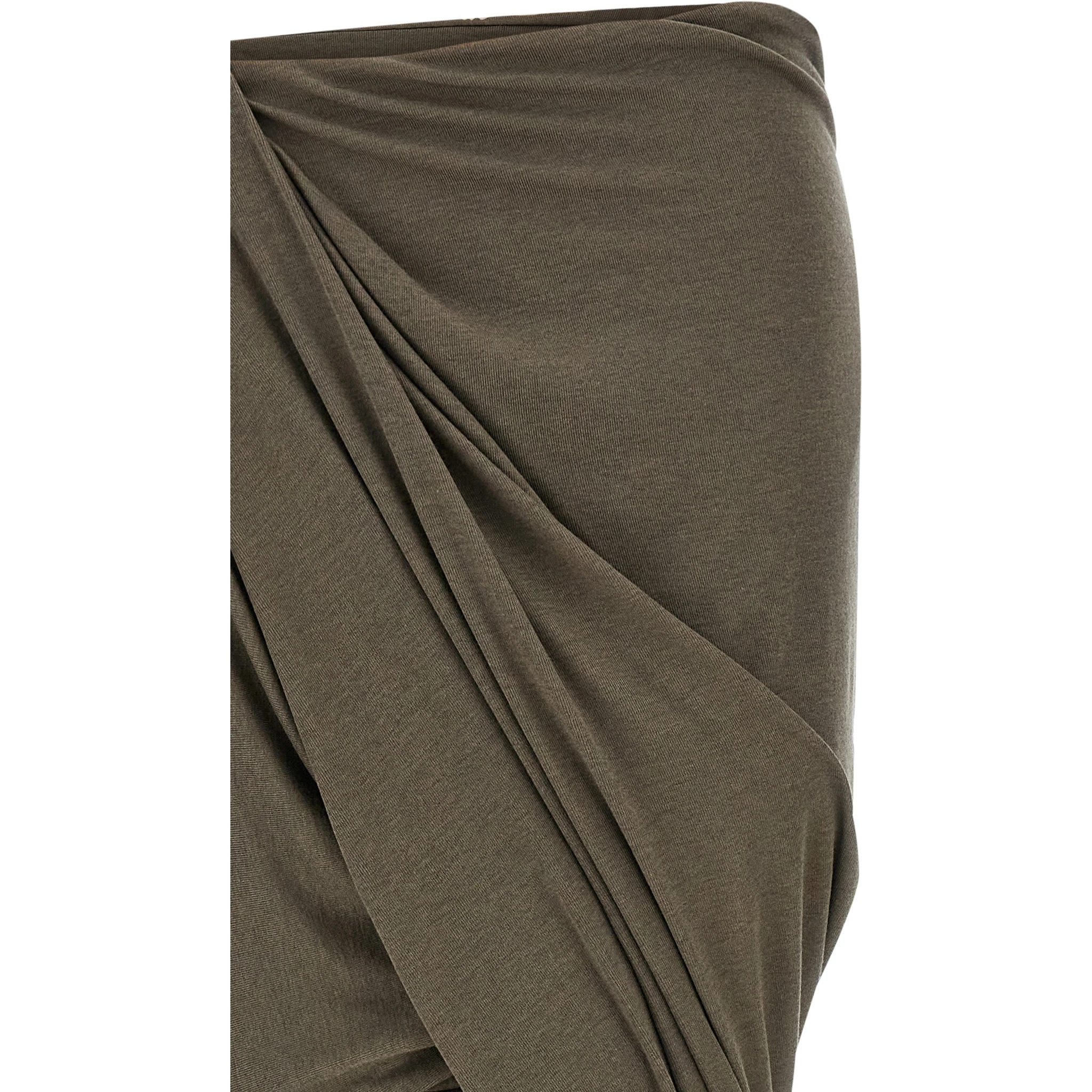 Gray Tencel Mini Skirt