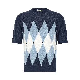 Blue Linen T-Shirt
