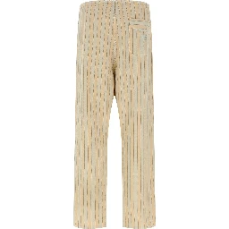Beige Cotton Bottoms Sleepwear