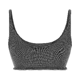 Gray Cotton Sport Bra