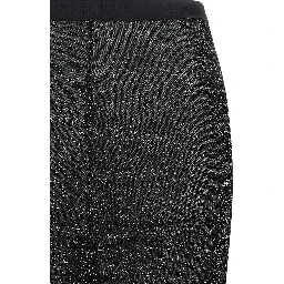 Black Viscose Midi Skirt
