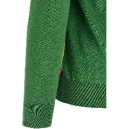 Bicolor Cotton Cardigan