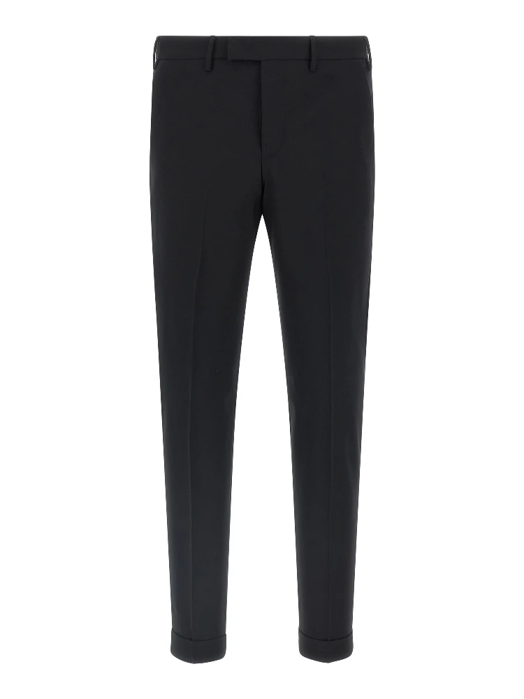Black Virgin Wool Dress Pants