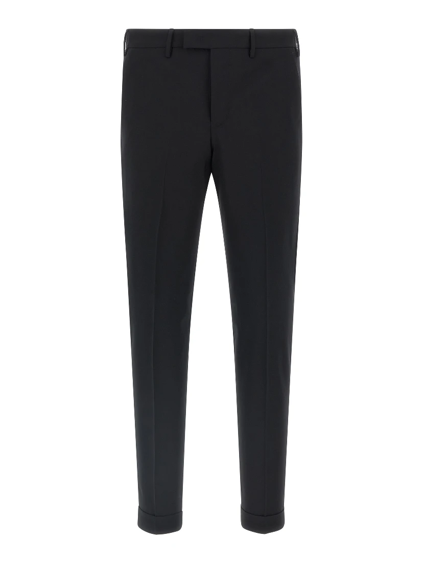 Black Virgin Wool Dress Pants