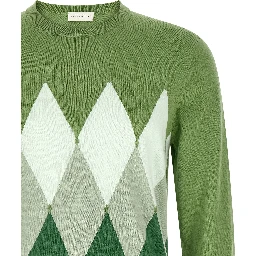 Bicolor Cotton Cardigan