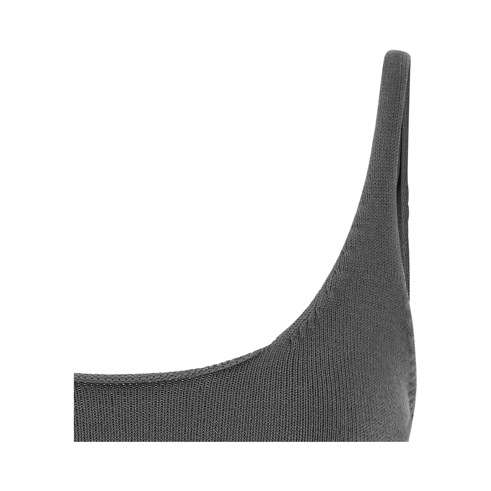 Gray Cotton Sport Bra