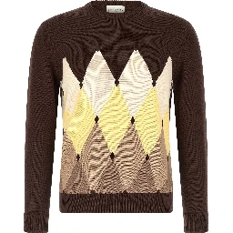 Brown Cotton Cardigan